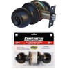 CONSTRUCTOR Chronos Entry Door Knob, Universal Keyed Lock Handle Set