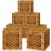 6 Pcs 3D Tree Stump Boxes, Hawaii Fake Wood Centerpieces