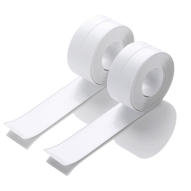 Caulk Tape Self Adhesive, 2 Rolls Waterproof Toilet Caulk Strip,