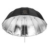 Glow Easy Lock Medium Deep Silver Fiberglass Umbrella (33")