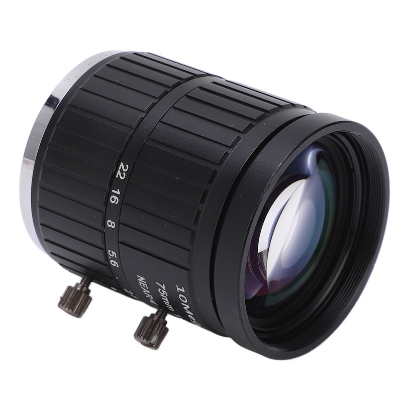 C Mount Lens 75mm Focal Length 10MP Pixels Fixed Zoom