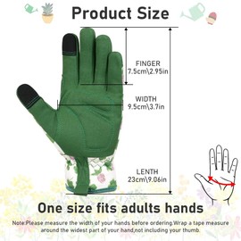 Ainiv Gartenhandschuhe Dornenfest Rosenhandschuhe, Damen Gartenhandschuhe mit Touchscreen, Frauen Gartenhandschuhe für Hof, Reinigung, Gartenarbeit, Landschaftsbau, Pflücken, Pflanzen-Grün