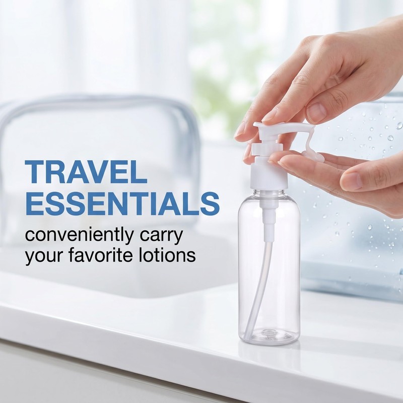 Set di 4 Flaconi da Viaggio 60 ml per Liquidi