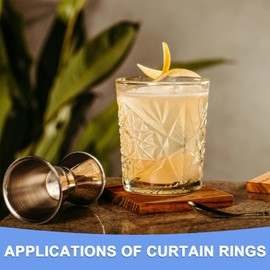 GLOKUUCA Stainless Steel Stirring Spoon - 4 Pack Long Handle Mixing Ice Teaspoon Fits for Cocktail Cold Drink Silver Tone - Coffee Stirrers - (6-inch, Silver Tone)