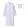 GradClassical Unisex Matte Graduation Gown Cap Tassel Set 2024 for