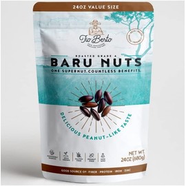 Keto Baru Nuts Roasted 1.5 Pound 24 oz Value Pack, Exotic Gluten Free Snacks | Premium Wild Supernuts Superior to Organic Nuts | Suitable for Vegan, Keto, Peanut Free Diets | High Protein Snacks | Crunchy and Delicious add on groceries food items | Healthy Snacks for Adults by Tio Berto (1.5 Pound - 24 ounce Not Salted)