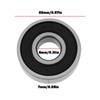 The Lord of the Tools 2Pcs Sealed Bearings 8x22x7mm Compatible