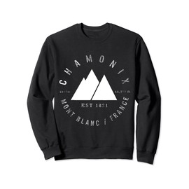 Chamonix Valley Mont Blanc France Skiing Snowboarding Ski Sweatshirt