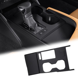 GCZCC Silicone Car Gear Shift Panel Trim Cover for Lexus ES 300h 200 260 2022 2023 2024 2025 Anti-Scratch Center Console Wireless Charging Protective Pad Interior Accessories-Black