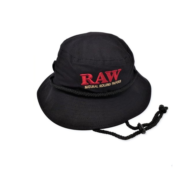 RAW Smokermans - Sombrero de pescador, color negro, (1 unidad), tamaño mediano