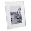 Impressions narrow silver plated 5" x 7" photo frame with white mount boarder