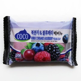 Seongwon Raspberry Blueberry Scrub Soap / 성원복분자블루베리때비누