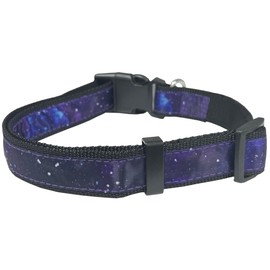 NASA PET Collar Dog Collar, Size Small Space Collar for Dogs & Cats. A Shiny & Colorful Cat Collar & Dog Collar with The NASA Logo and Design