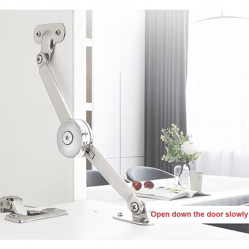 Qrity 2 PCS Adjustable Lift Up Stay Support Hinge -