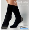 Vitasox Women's Extra Wide Waistband No Rubber, Vein Friendly Socks