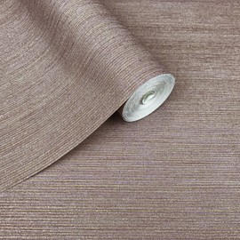 76 sq.ft rolls Portofino textured wallcoverings modern embossed Vinyl Non-Woven Wallpaper Violet Maroon gold metallic stria lines faux cloth fabric design plain covering free match paste the wall only