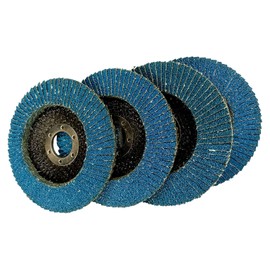 mitoharet 50 PCS Flap Sanding Disc 4.5 Inch x 7/8 Inch 40 Grit T29 Aluminum Oxide Abrasives Suitable for Grinding All Kinds of Non-Ferrous Metals, Plastics and Wood