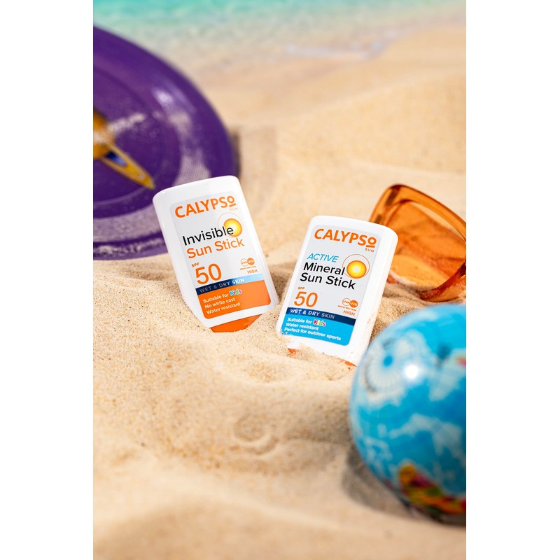 Calypso Invisible Sun Stick, SPF50 Sun Protection for Wet and