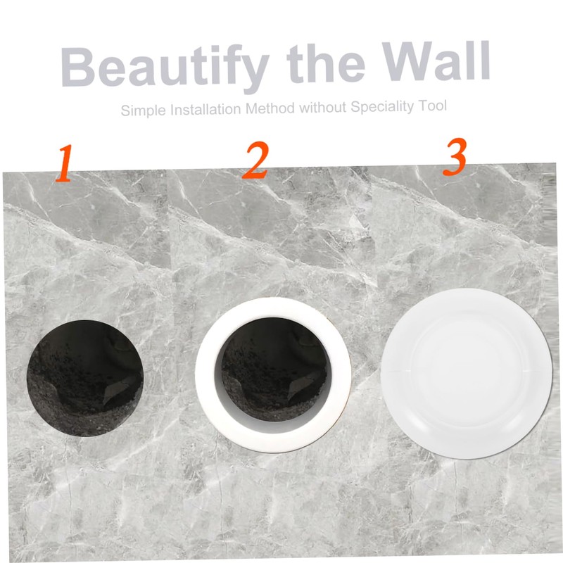 Zerodeko 4pcs Wall Air Vent Covers Modern Decorative Trim Rings