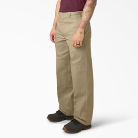 Dickies Men's Loose Fit Double Knee Work Pants, Khaki
