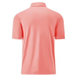 Golf Shirts for Men Dry Fit Moisture Wicking Performance Short Sleeve Collared Polo Shirts for Mens Casual Solid Tennis Golf Polo Shirts, L Cranberry
