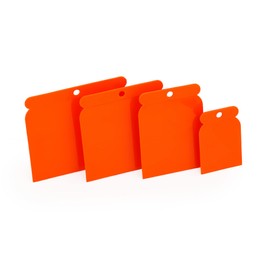 Mivos Japanese spatula set, 4 pieces/Japan plastic spatula set/smoothing spatula set/body filler set/flexible and acid-proof/50, 70, 95, 115 mm