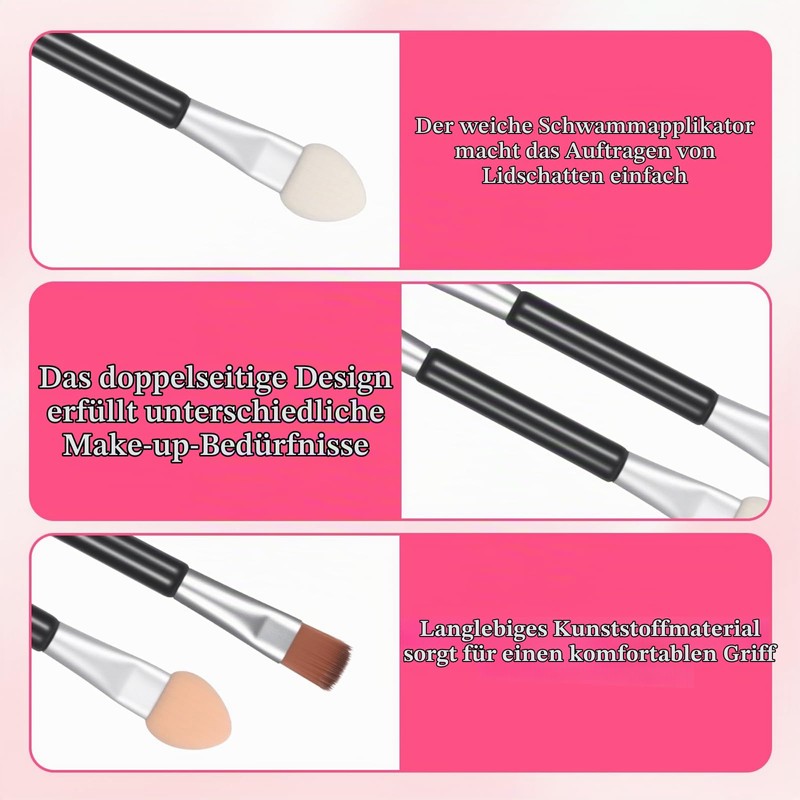 TIESOME Pack of 30 Double Headed Eyeshadow Brushes, Eyeshadow Applicator