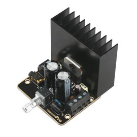 Fasizi Car Stereo Amplifier Board, 30W+30W Class AB Car Audio Amplifier 2.0 Dual-Channel Immersion Gold Stereo Amp Board TDA7377 Mini DC12V Amplify Module