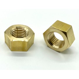 Ad Pack [Pure Domestic Product] Brass Hex Nut (1 Type Nut) M10 [Set of 5]
