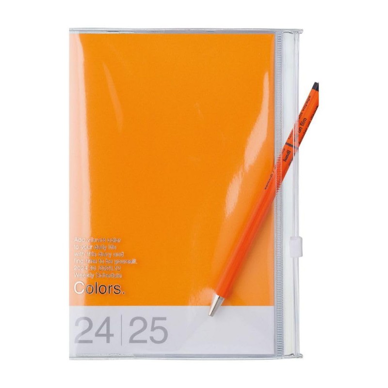 MARK'S 2024/2025 Pocket Diary B6 Vertical, Colours, Orange: From October