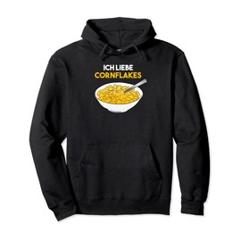 Ich Liebe Cornflakes Breakfast Cereal Pullover Hoodie