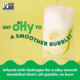oHy Lemon Lime Sparkling Water, Hydrogen Infused, USDA Organic, Magnesium, Non-GMO, 12 fl oz (12 pk)