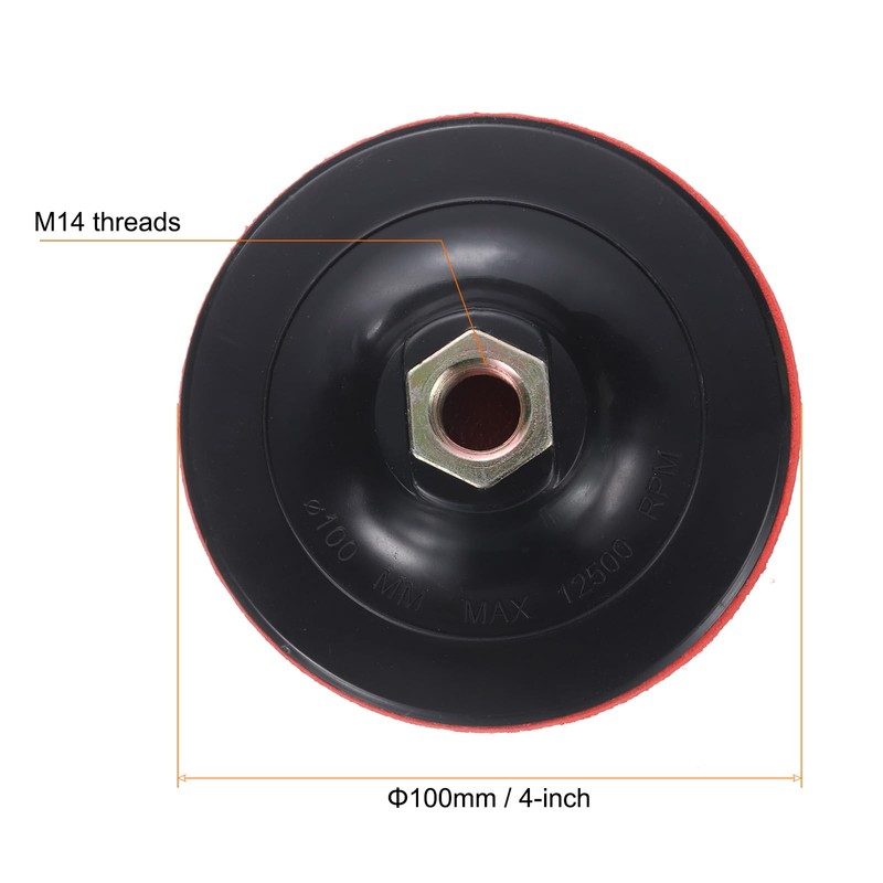 sourcing map 4 Inch Hook and Loop Backing Sanding Pads