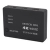 3 in 1 Out HD Multimedia Interface Switch 4K 60HZ