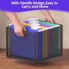 2 Pack Hanging File Organizer, File Folder Organizer Box Filing