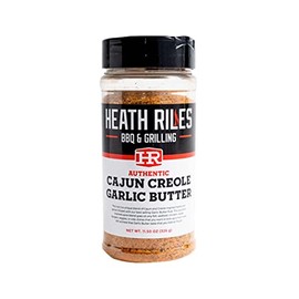 Heath Riles BBQ Rub, Cajun Creole Garlic Butter Rub Seasoning, Champion Pitmaster Recipe, Shaker Spice Mix, 11.50 oz.