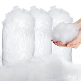 Tatuo Christmas Fake Snow Artificial Snow Blanket Fiber Fluffy Snow Indoor Snow for Christmas Tree Winter Mantle Village Decor, Nativity and Easy Christmas Display Decoration, 5.3 oz Per Bag (3 Bags)