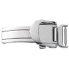 Bambi ZS0007P Leather Buckle D-Buckle Silver, 0.7 inches (18 mm)