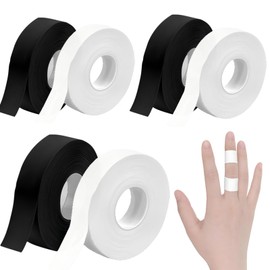 LIUQOBN 6 Rolls Finger Tape 0.6 Inch × 32.8 Feet Athletic Finger Tape Residue Free Strong Athletic Sports for Rock Climbing, Martial Arts Hockey Stick Football