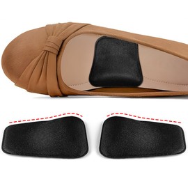 Beautulip Arch Support Inserts Women for Flat Feet & Plantar Fasciitis - 2 Height Options for High Arch & Low Arch, Gel Arch Support Cushions for High Heels, Flats and Sneakers (Black, Low)