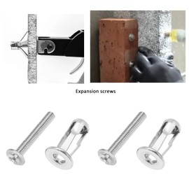 eMagTech 50PCS Jack Nuts Petal Nuts Expansion Nut Thin Fixings Dowels with Screws Assembly for Hollow Wall Iron Skin Hollow Panels 5mm Thin Soft Wall M4x25