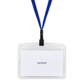 Open Industry Hanging Name Tags Nameplate Name Tag Card Holder Name Holder Name Holder Name Holder Chuck Soft Case Blue NL-22-BU