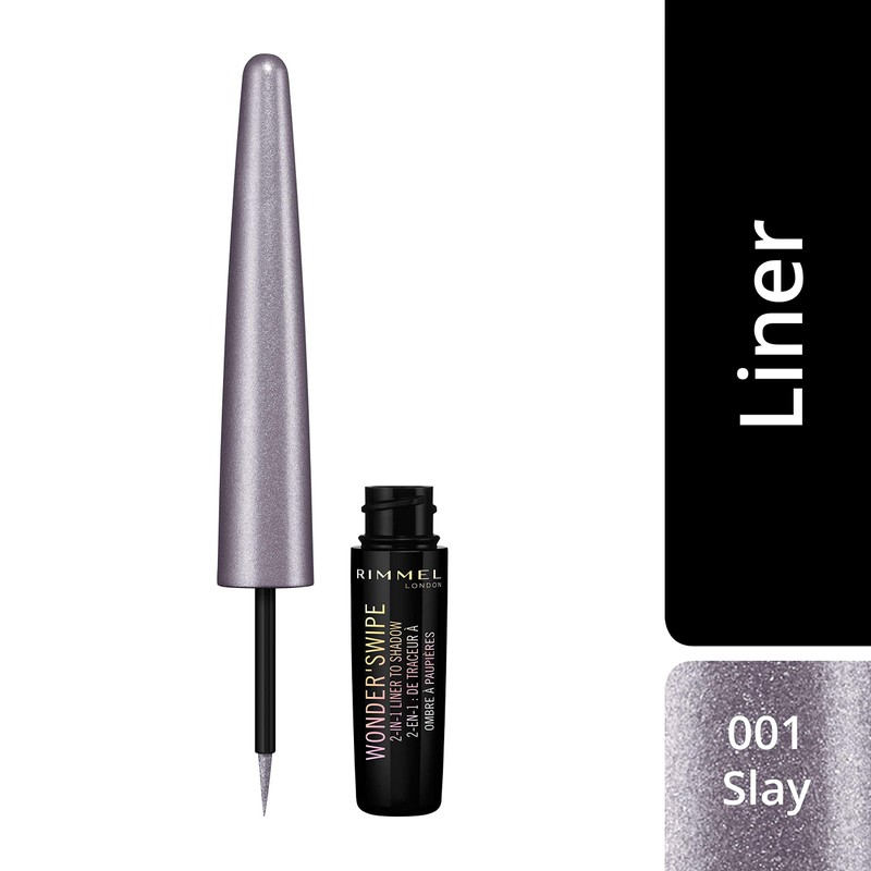 Rimmel Wonder Swipe 2-in-1 Glitter Eyeliner to Eyeshadow, Slay, 1.7