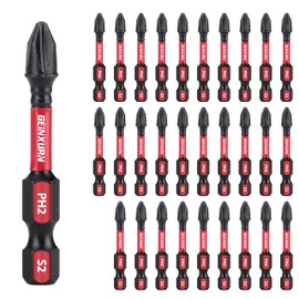 Geinxurn Impact Tough #2 Phillips 2 in. Insert Driver Bits,30Pack Bulk PH2 Screwdriver Bits Set