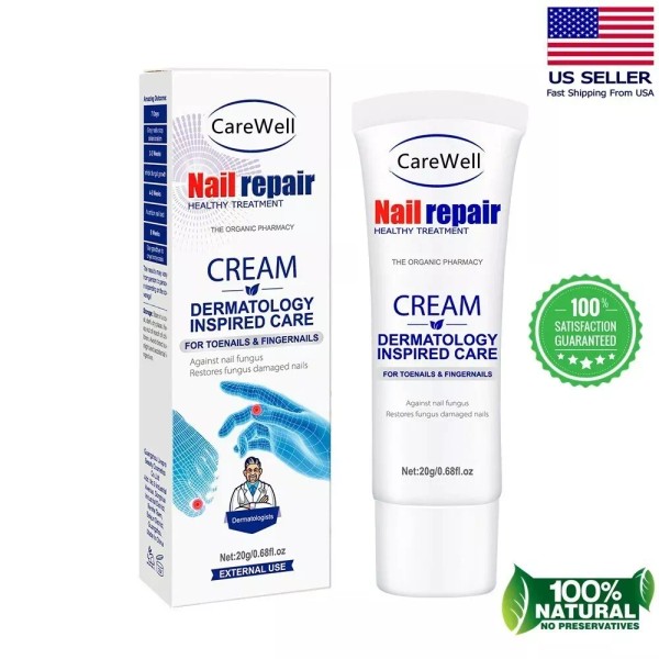 CareWell Nail Repair Cream Fingernail Toenail Fungus Removal Nails Renewal