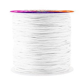 Mandala Crafts 1mm White Blind Strings Lift Shade Cord - 109 Yards Braided Nylon Cord for Roman Shades, Curtain String, and Blinds Repair or Replacement