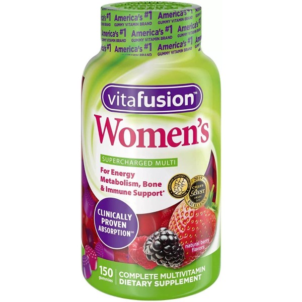 Vitafusion Gomitas Multivitaminico Mujer Biotina B12 Vitamina C  Eg V1