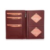 Josephine Osthoff Men's Leather ID Holder, Passport Case, Portrait Format,