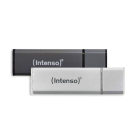 Intenso Alu Line 2x 32 GB USB 2.0 Flash Drive Silver and Anthracite (Twin Pack)
