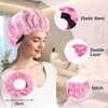Silk Bonnet for Sleeping Women Satin Bonnet Hair Accessories AdjustableCurly